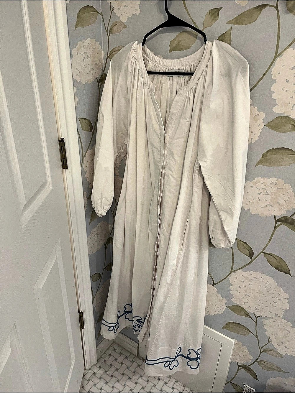 LAKE White Embroidered brunch dress